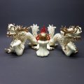 RARE!!! Highly Detailed Fine Glazed Porcelain Chinese Dragons (Bid for Collection)