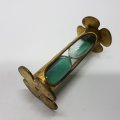 Vintage Brass and Glass Hour Glass (Minute Timer)