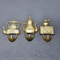 Vintage Cast Brass Kitchen Hanging Hooks!!!