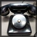 RARE!!! Original Black Bakelite SAFNAT Phone!!!