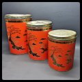Vintage Oriental Themed Trio - Lithographed Kitchen Tins!!! (Bid for All)