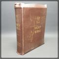 Large Leather Bound 1950's Illustrated Holy Bible!!!