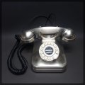 Vintage Styled Chrome Metal Telephone!!! (Working)