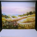 LARGE Original Zeller Oil on Board Landscape Flowers in Bloom!!! (1000mm x 700mm)