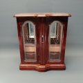 Original Wood and Glass Jewelry Case With Drawer!!!