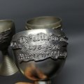 Vintage German Pewter Goblet Collection!!!