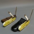 Two Original German Pocket Knives With Original Pockets!!! Bid per Knife to Take Both!!!