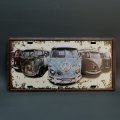 Lithographed and Embossed VW Bus Number-plate Sign!!!
