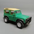 Original 1996 Die Cast Metal New Ray Green Land Rover Defender Scale 1:32