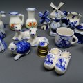 Large Collection of Dutch Delft Blue and White Printer Tray Miniatures!!! (Bid for All)