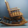 RARE!!! Antique Adjustable Kiddies Rocking Chair - Transforms into Upright Sitting Chair!!!