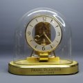 RARE!!! Original Brass Glass Domed German Kieninger & Obergfell Cardinal Mechanical Mantel Clock