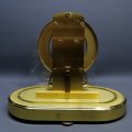 RARE!!! Original Brass Glass Domed German Kieninger & Obergfell Cardinal Mechanical Mantel Clock