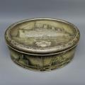 RARE!!!! The Queen Mary Embossed Lithographed Antique Biscuit Tin!!!