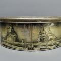 RARE!!!! The Queen Mary Embossed Lithographed Antique Biscuit Tin!!!