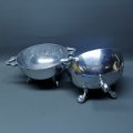 Two Large Cast Metal Carrol Boyes Styled Footed Serving Bowls!!! Bid Per Bowl!!!