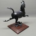 Fantastic!!! Original Oriental Cast Bronze Equestrian Boxed Statue!!!