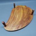 FANTASTIC!!! Handcrafted Footed Wood and Brass Pop Out Fruit Bowl!!!