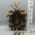 LARGE Original German Hand Crafted Wood and Brass Cuckoo Clock - Complete!!!
