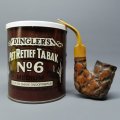 Super Cool Boer Combo!!! Kruger Smoking Pipe and Piet Retief Tobacco Tin!!!