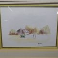 Fantastic!!! Original Signed and Framed JJ Bronkhorst Watercolor Landscape!!!