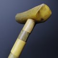 Original Handcrafted Horn Segment Walking Cane!!! 800mm