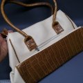 High Quality Brown PU Crocodile Leather Handbag!!!
