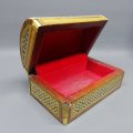 Exquisite!!!! Original Highly Detailed Mother Of Pearl and Wood Inlay Middle Eastern Jewelry Box!!!