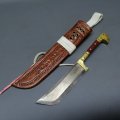 RARE!!!! Hand Crafted Middle Eastern Dagger and Leather Sheath!!!