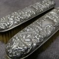 Fantastic!!! Two Highly Decorative Sterling Silver Brushes!!! Bid For Both!!