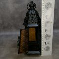 Pressed Metal and Colored Glass Moroccan Styled Lantern!!!