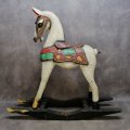 Large Decorative Ornamental Rocking Horse, Fantastic Display (No Tail, Damage To Ear and Legs)