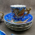 Oriental Dragon Design Porcelain Tea Set!!!
