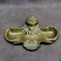 Fantastic!!! Highly Decorative Victorian Solid Cast Brass Inkwell and Desk Stand!!!