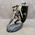 Fantastic!!! Highly Detailed Knight Statue Bookend (Hand Painted Cast Resin)