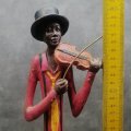 Cool!! Large Slender African Musician - The Violin Player!!! 600mm Tall!!!