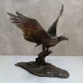 FANTASTIC!!! Solid Bronze David Tomlinson Original No1 Fish Eagle Sculpture!!!