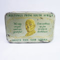 RARE!!! 1940's Greetings from South Africa WWII Chocolate Tin!!!