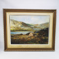 Framed Oil on Board Original Signed Original E. Bagley Landscape 800mm x 600mm