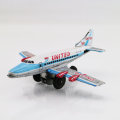 Rare!!! Small Lithographed Japanese Tintoy United Airlines Aeroplane!!!