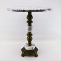 Fantastic!!! Vintage Decorative Footed Cast Brass and Marble Side Table!!!!