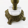 Fantastic!!! Vintage Decorative Footed Cast Brass and Marble Side Table!!!!
