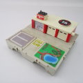 Original 1980's Micromachines Travel City Fold Up Firehouse No7 Play Set!!!