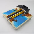 Original 1980's Micromachines Travel City Fold Up Toll Bridge Play Set!!!