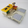 Original 1980's Micromachines Travel City Fold Up Mr. Foam Carwash Play Set!!!
