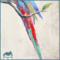 Large Framed Mixed Media Oil on Board Parrot Painting!!! 800mm x 400mm