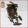 Vintage German Cuckoo Clock - Parts, Spares or Restoration, Bellows Working!!!