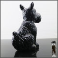 Detailed Black Cast Ceramic Scottish Terrier Door Stop!!!