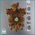 Small German Battery Operated Wood Cuckoo Clock!!!