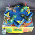 SUPER RARE!!! Original 1990 Boxed TMNT Pizza Grabbin Turtles Game!!!